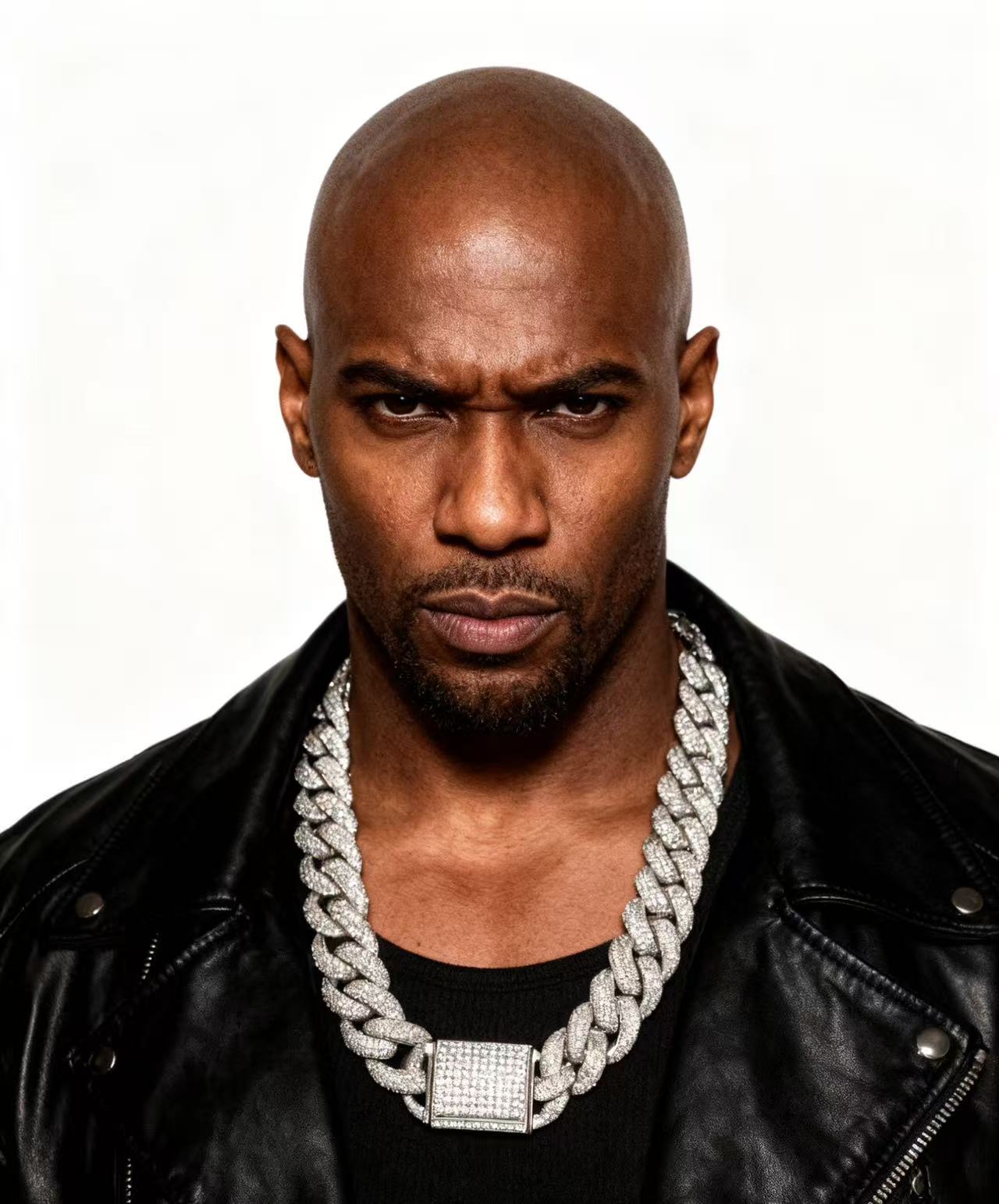 Luxurious  stone Encrusted Cuban Necklace A70