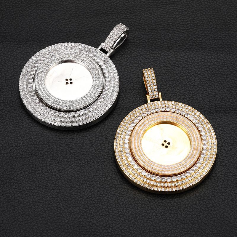 Rotating Disc Customized Photo Memorial Pendant