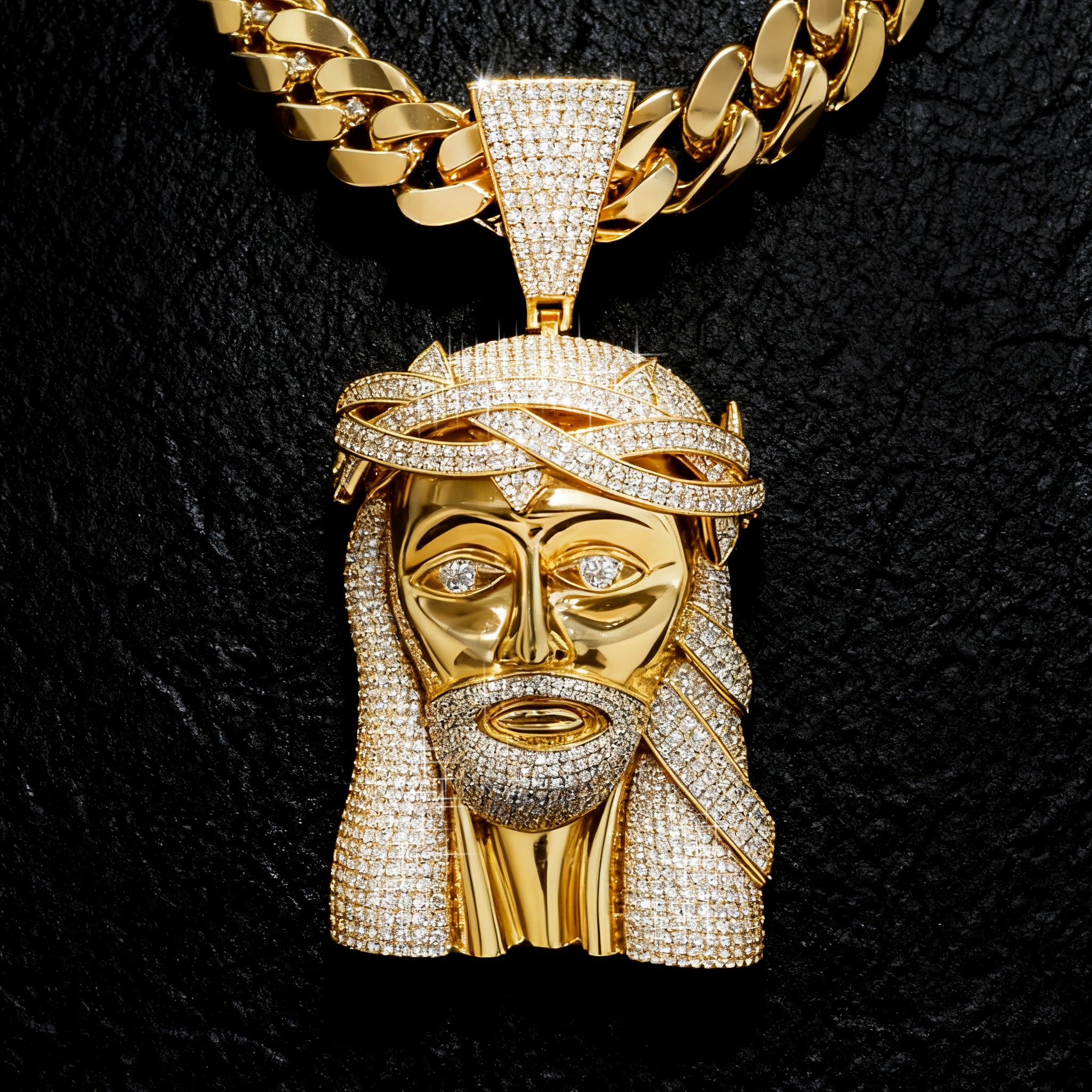Ultimate Iced-Out Jesus Piece Pendant Set【A02】