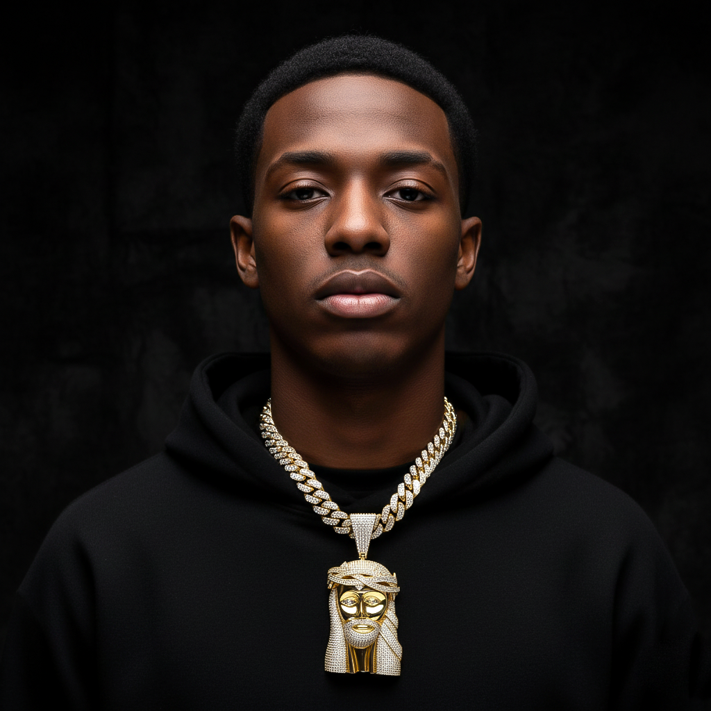 Ultimate Iced-Out Jesus Piece Pendant Set【A02】