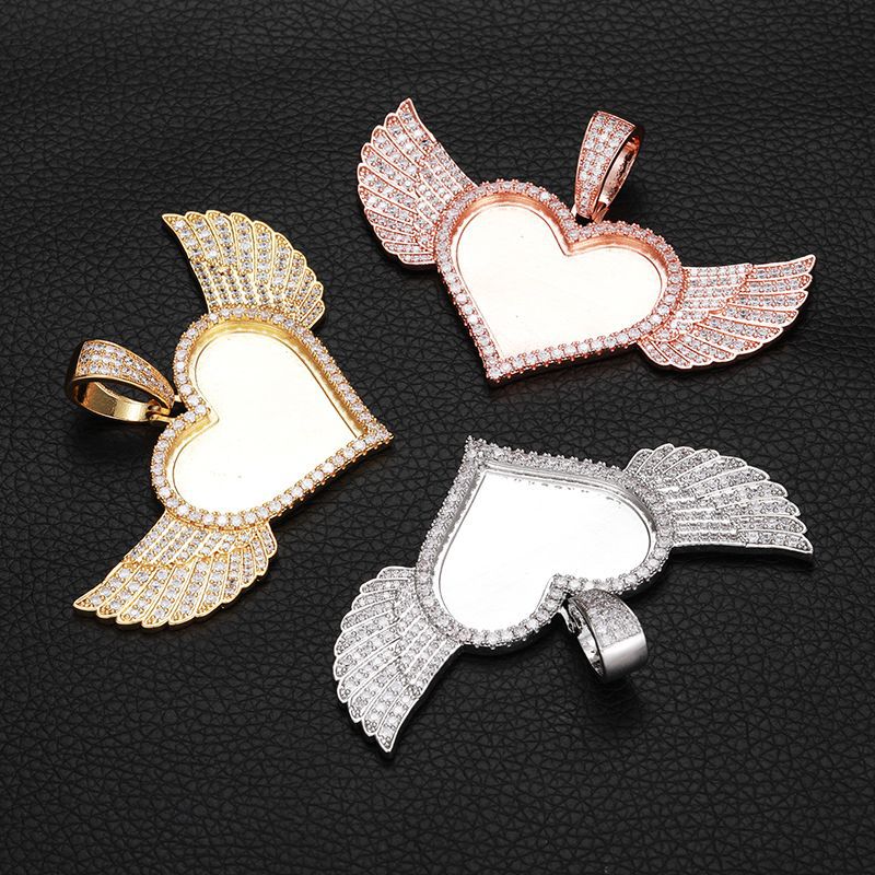 LOVE WINGS Memory Photo Custom Pendant