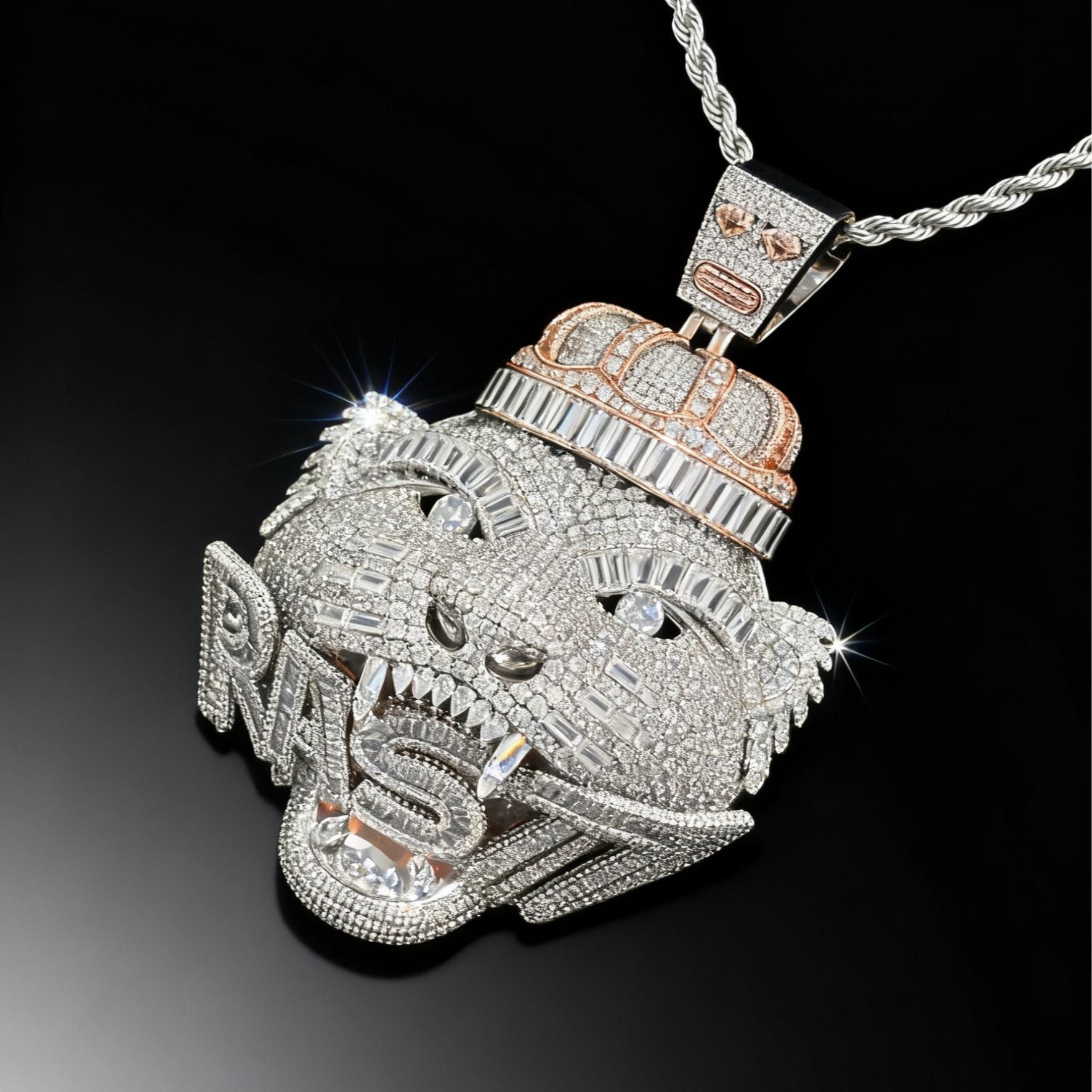 Majesty of the Iced-Out King Panther Pendant【A05】