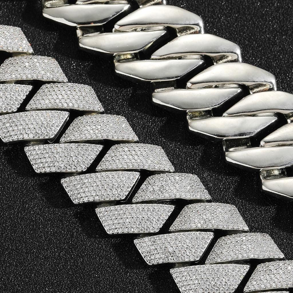 26MM Street style Hip Hop Massive Iced-Out Cuban Bracelet【A27】