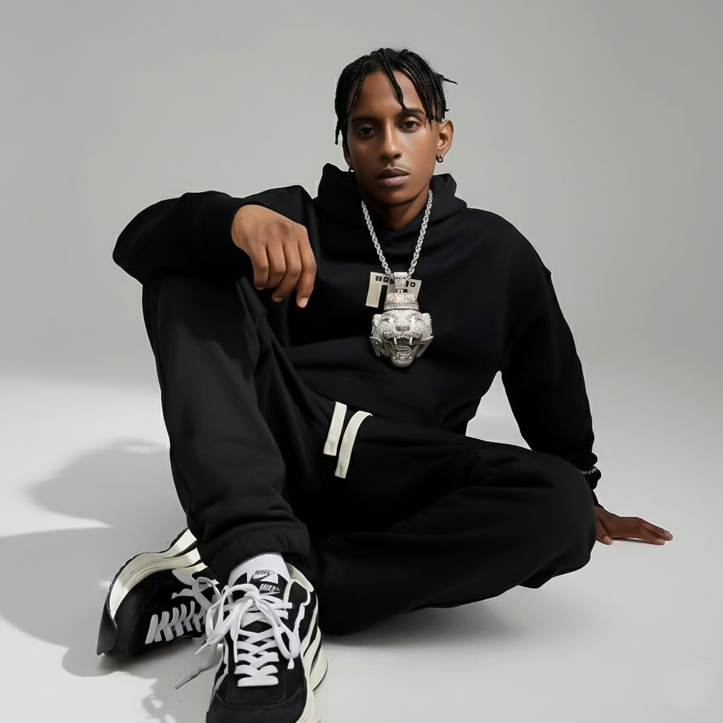 Majesty of the Iced-Out King Panther Pendant【A05】