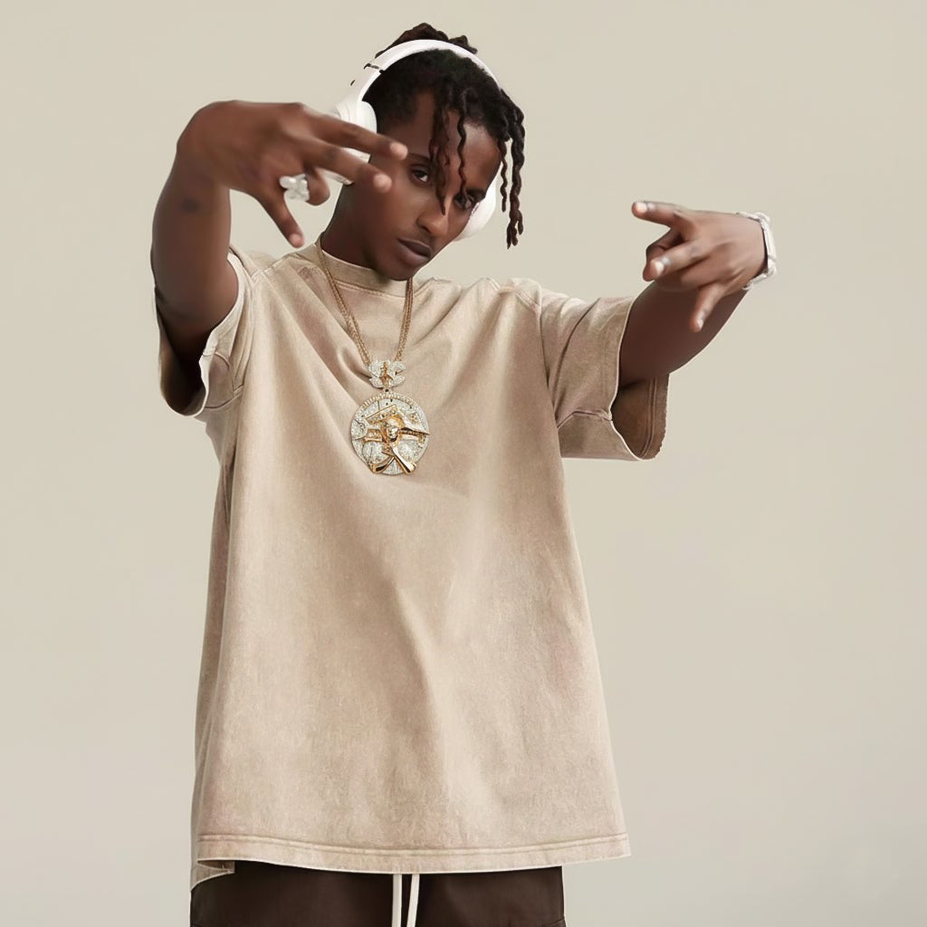 Street-style men's hip-hop style New York Street Style Pendant Necklace【A03】