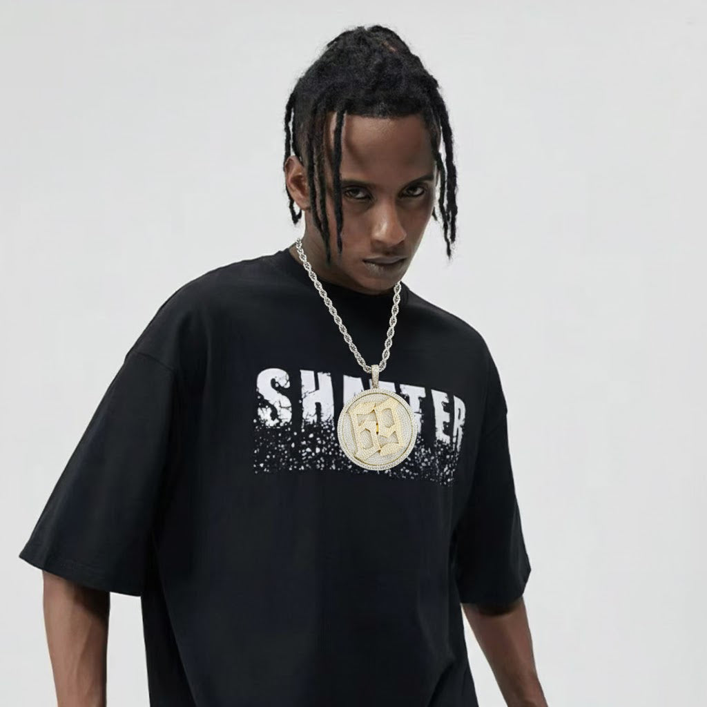 Iced Out Rotating 69 Number Pendant 【A66】