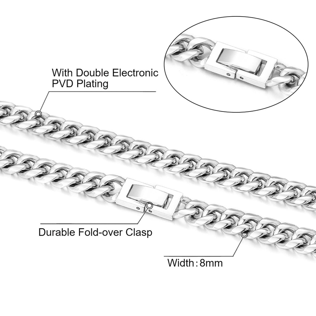 8mm Miami Cuban Link Chain