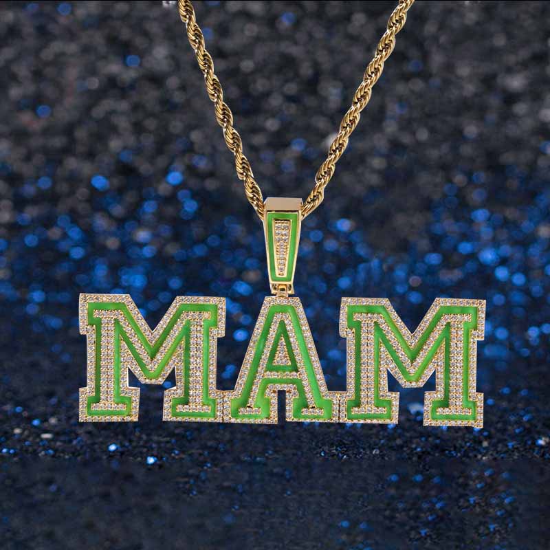 Customized Oil Dripping Luminous Letters DIY Splicing Pendant
