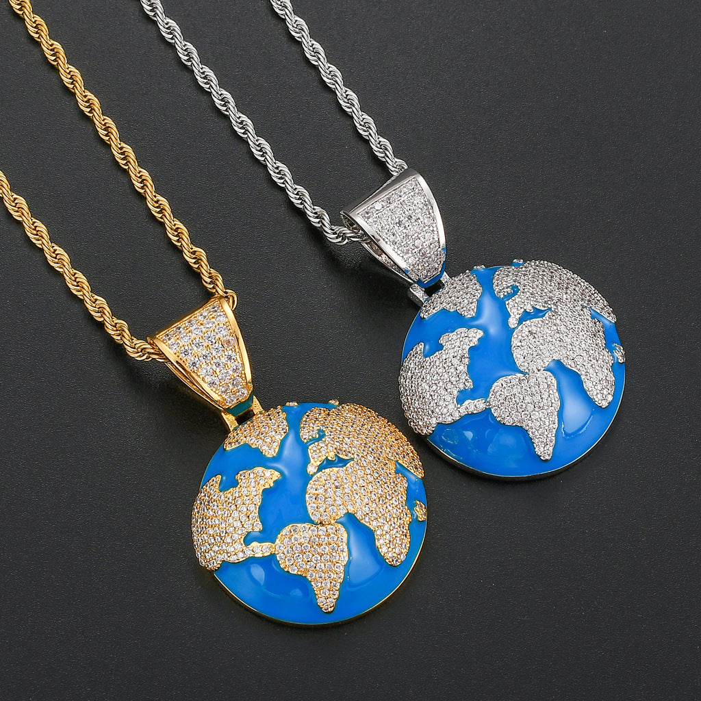 Blue Earth Hip Hop Pendant