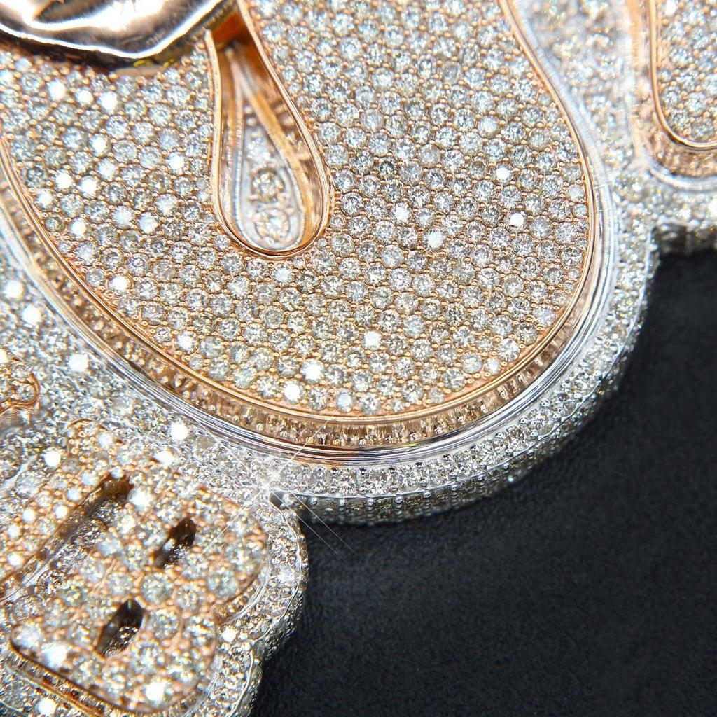 Liontin Besar Hip-hop, Perak Sterling Bertahtakan Berlian Moissanite, Kalung Perhiasan Modis untuk Pria Trendi