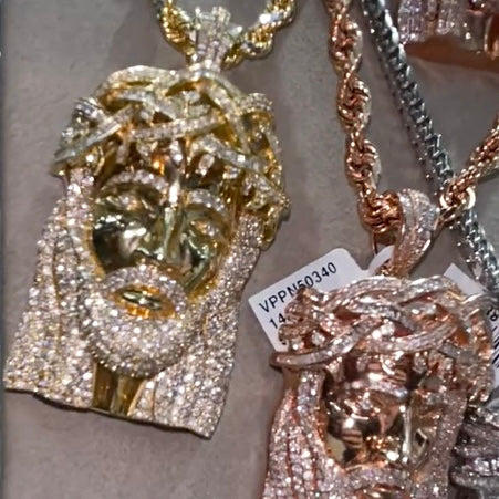 Moissanite Exquisite Luxury Jesus Figure Pendant