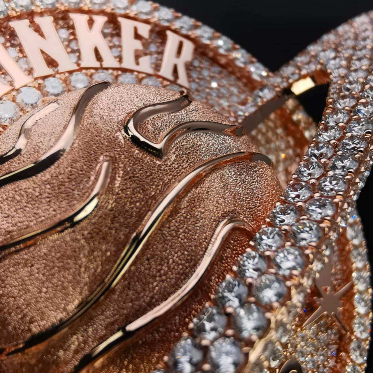 Loket Hip-hop Globe 3D Besar, Perak Sterling Bertatah Penuh dengan Berlian, Aksesori Rantai Fesyen untuk Lelaki Bergaya Eropah dan Amerika