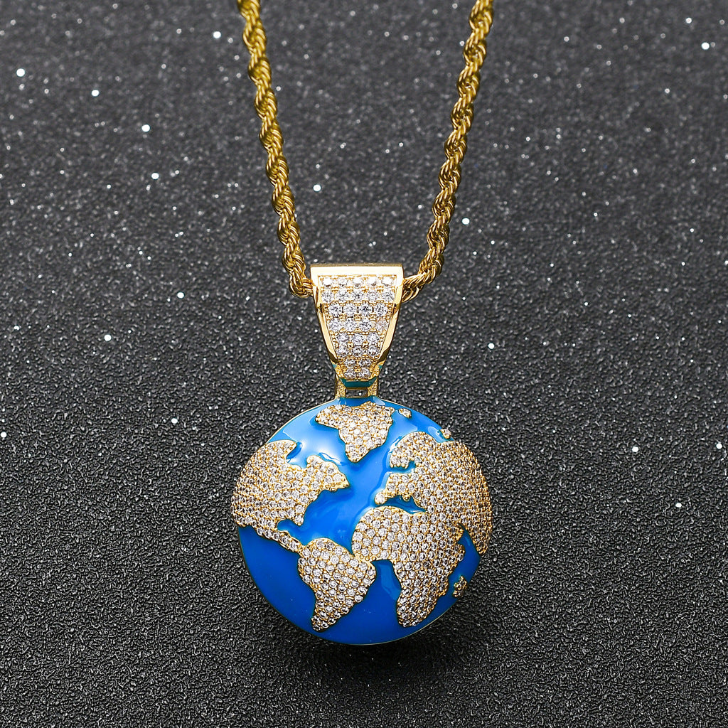 Blue Earth Hip Hop Pendant