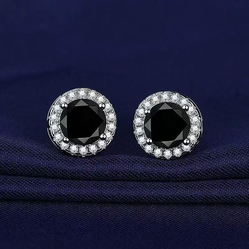 S925 Elegant Halo Stud Earrings【A39】