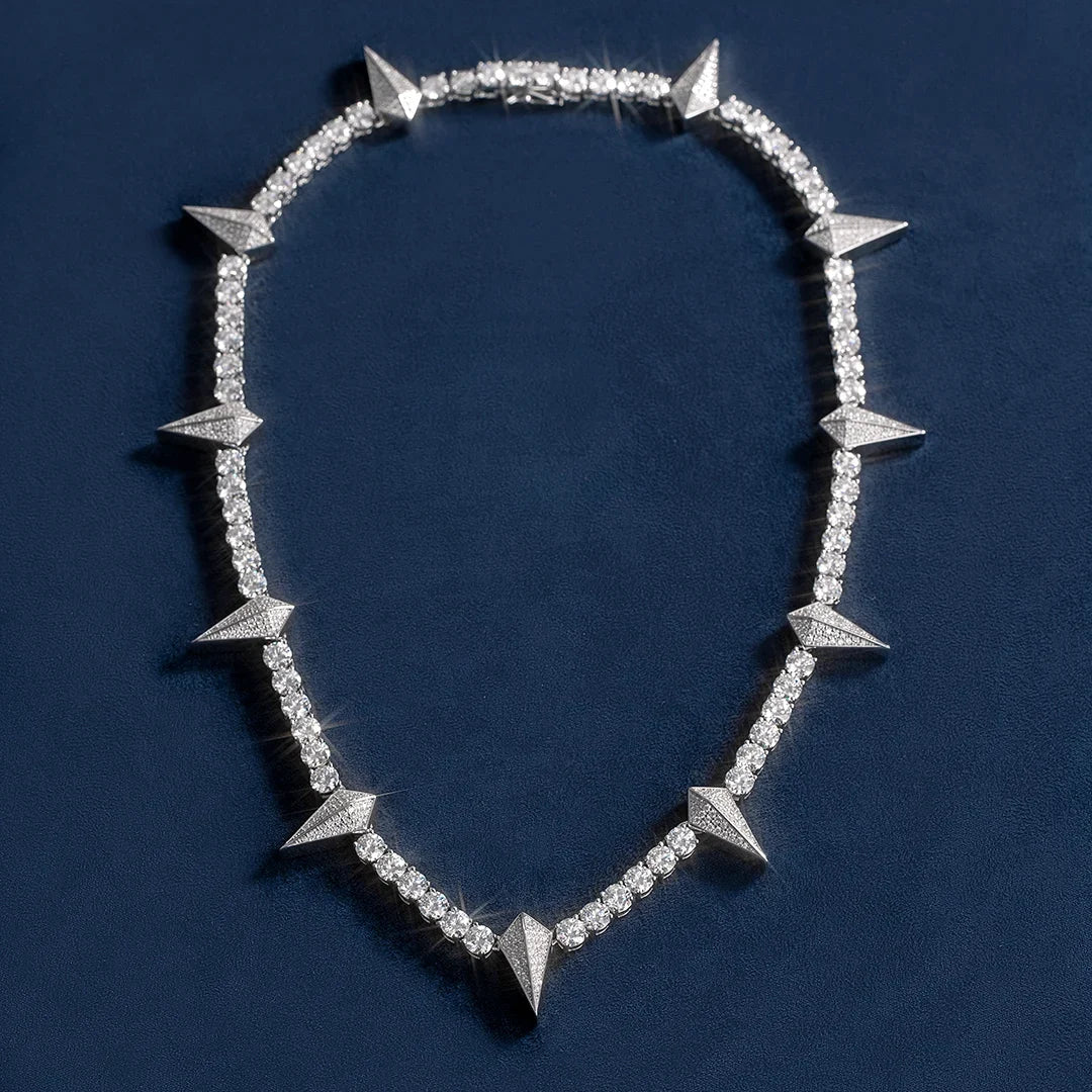 S925 Moissanite Panther Tennis Chain