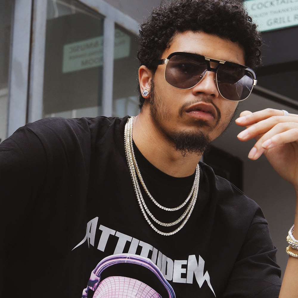 S925 & VVS Moissanite Round Brilliant Cut Stud Earrings for Men