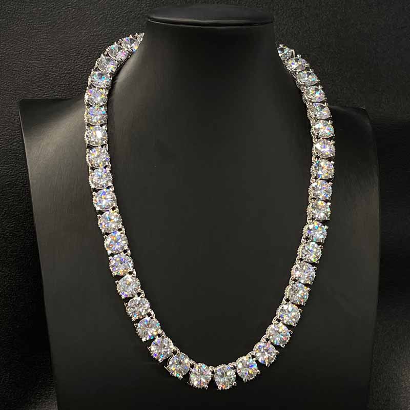 10mm Diamond Design Tennis Bracelet