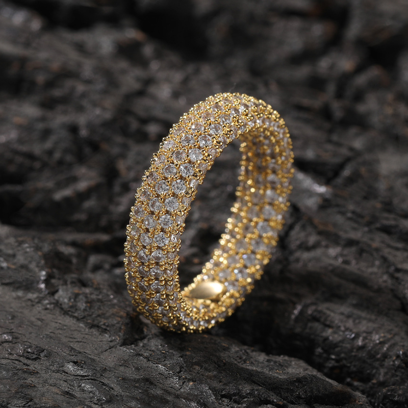 Moissanite Simple Luxury Full Diamond Ring