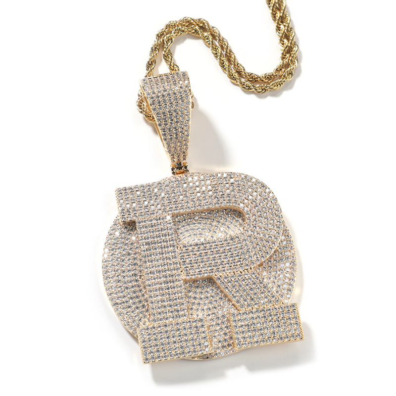 Custom |Choose Your "A-Z"  Large Letter Pendant