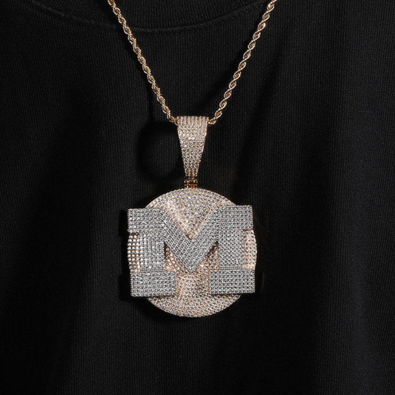 Custom |Choose Your "A-Z"  Large Letter Pendant