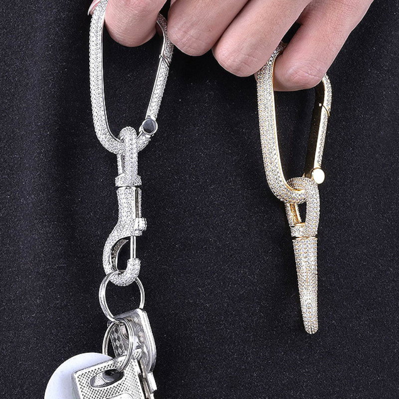 Moissanite Hip-Hop Creative Keychain