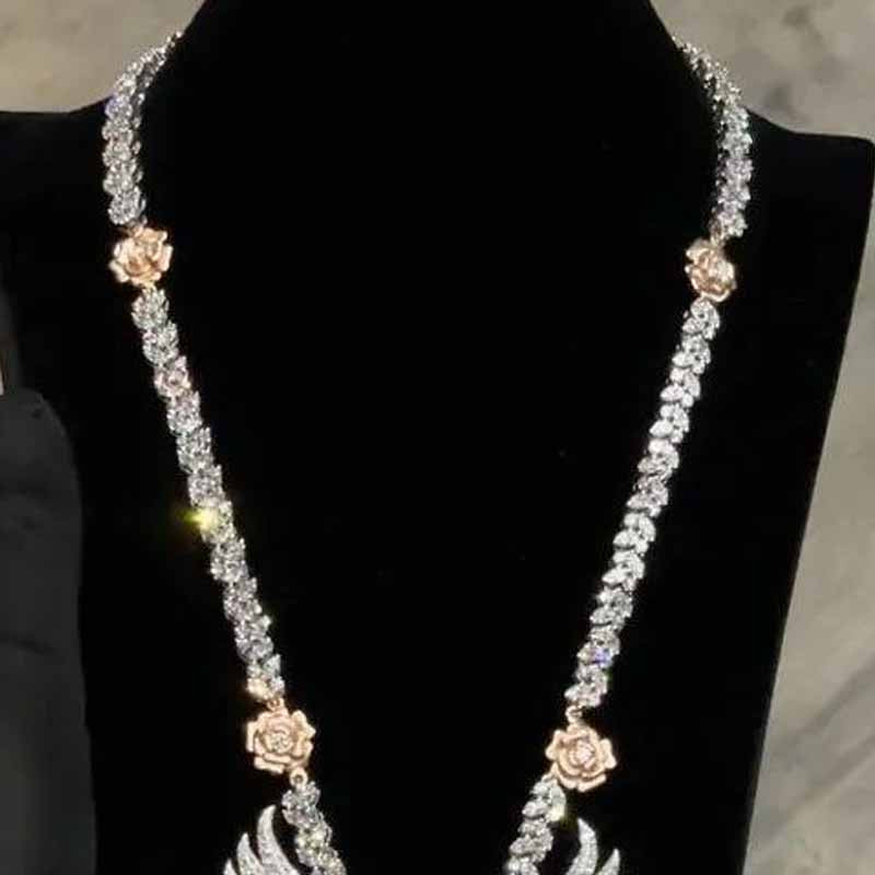 Hip Hop | "Flyboy Lifestyle" Letter Wings Rose Cross Pendant