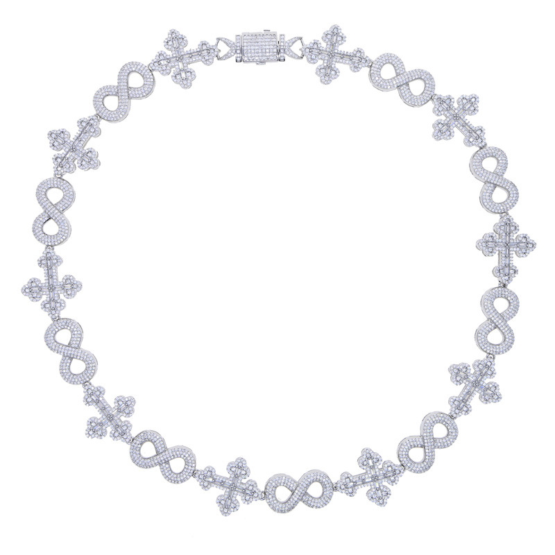 Moissanite Cross Unlimited Cuban Chain