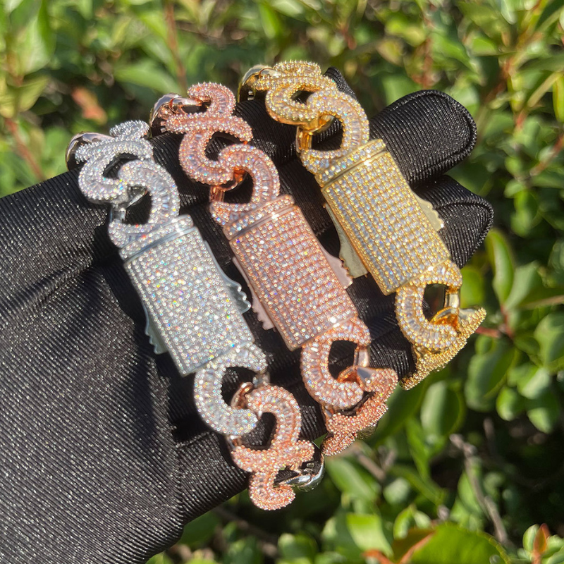 15mm Moissanite Hip Hop T-square Diamond Unlimited 8-figure Cuban Chain