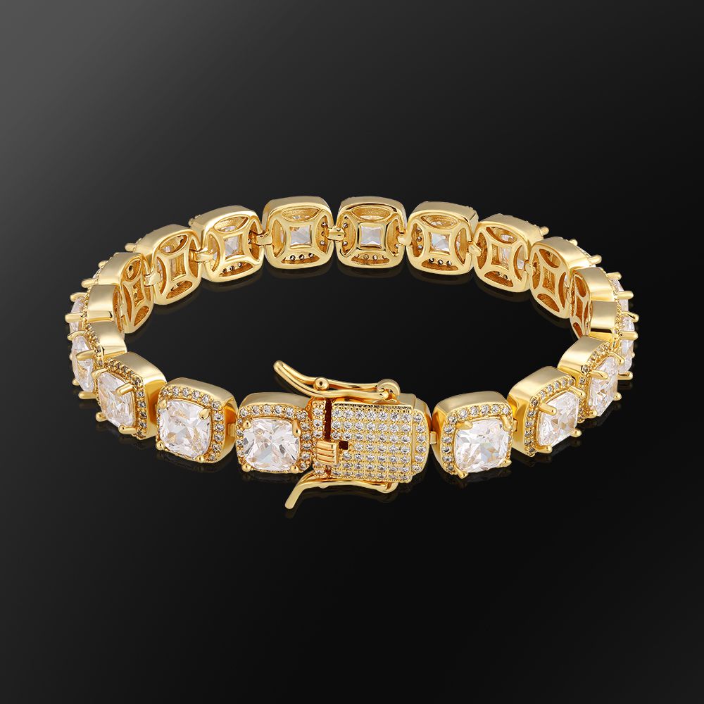 10mm Diamond Mens Tennis Bracelet