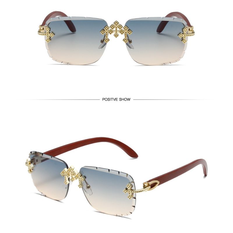 Fashionable Patterned Frameless Sunglasses