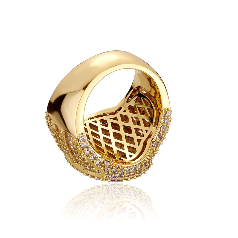 Moissanite Trendtide Trapezoid Square Diamond Close Disc Ring