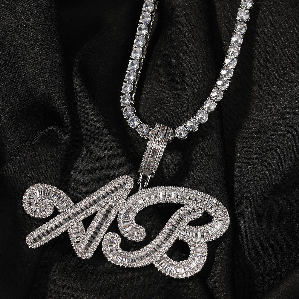 Customized Letters DIY Splicing Pendant