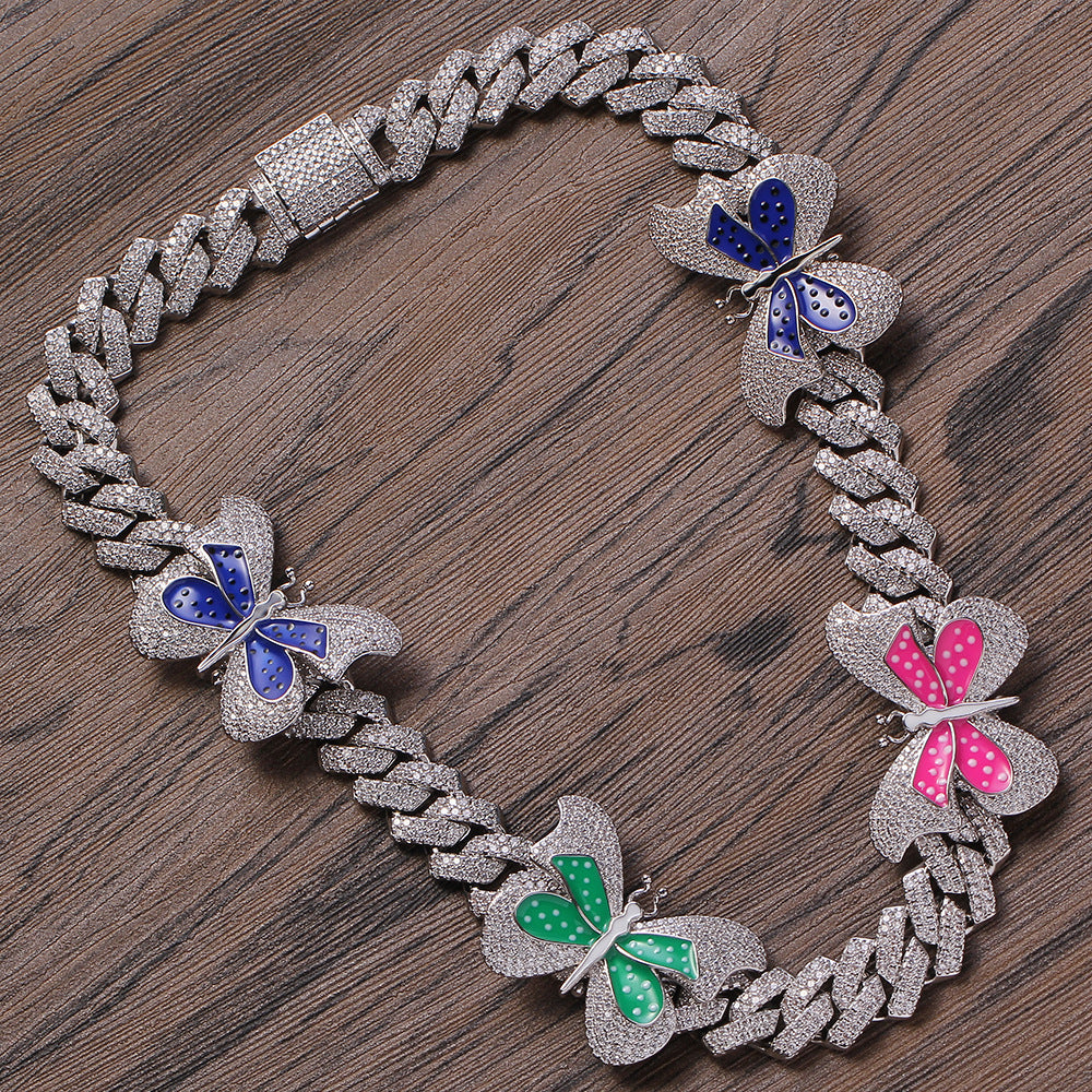 13mm Personalized Butterfly Necklace