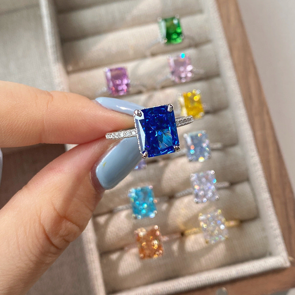 S925 Serenity Royal Blue Ring