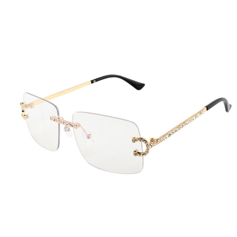 Fashion Frameless Diamond Sunglasses