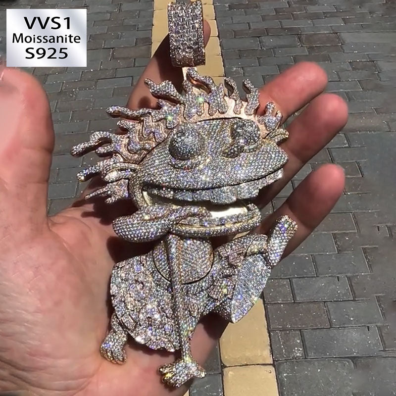 Moissanite Vivid Art Boy Pendant