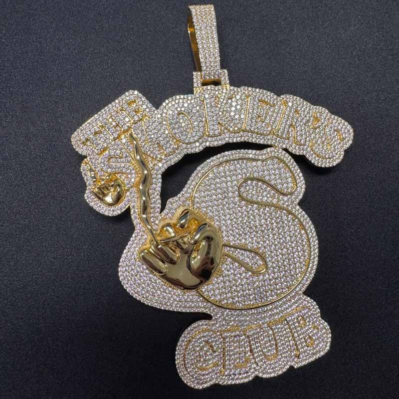 Moissanite Smokers Club Hip-Hop Big Pendant