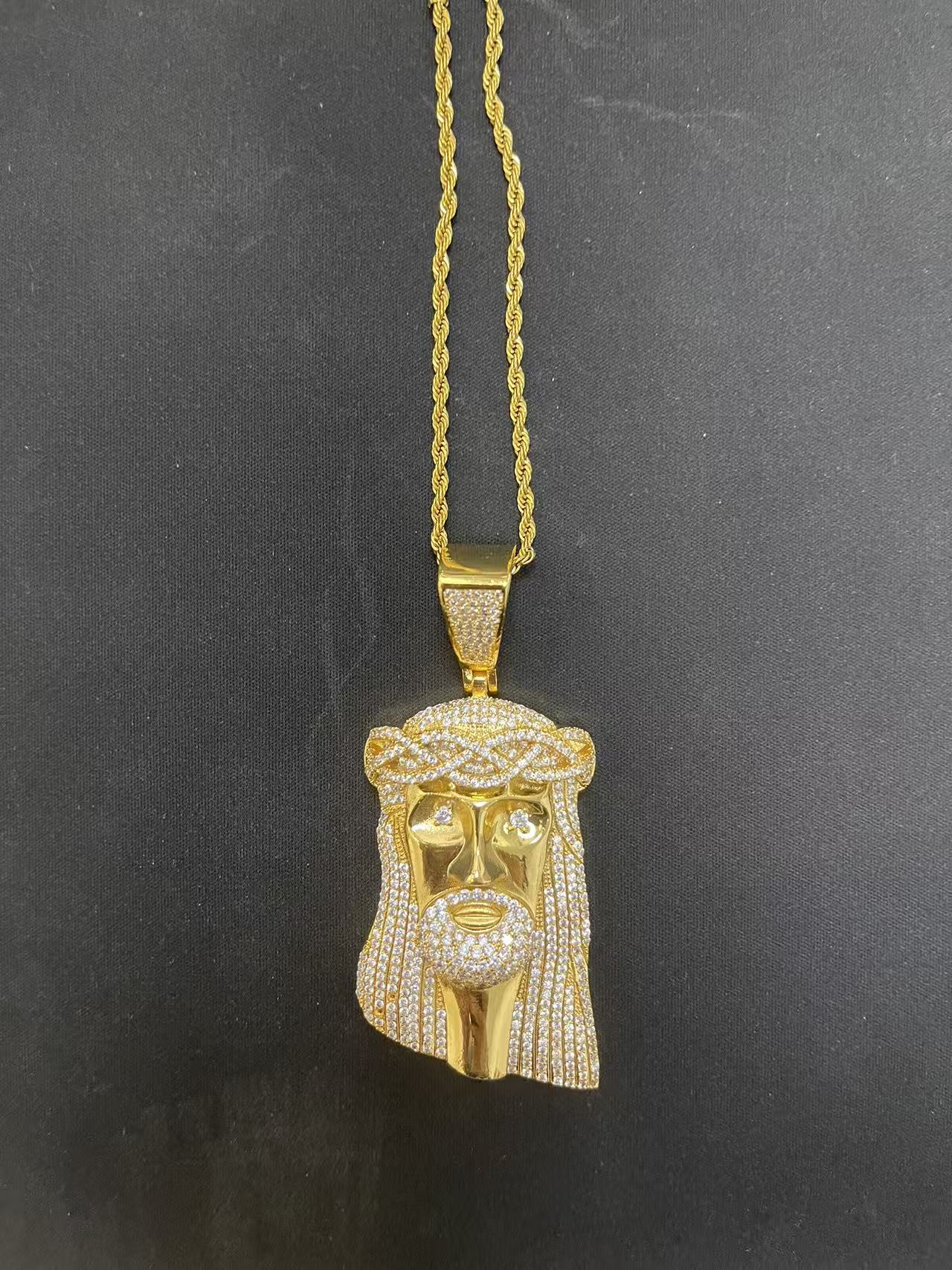 Jesus piece silver&gold 【A89】