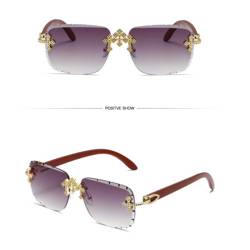 Fashionable Patterned Frameless Sunglasses