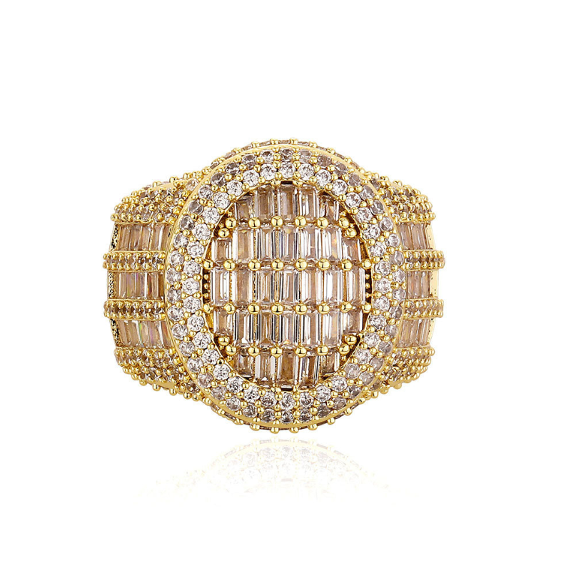 Moissanite Trendtide Trapezoid Square Diamond Close Disc Ring