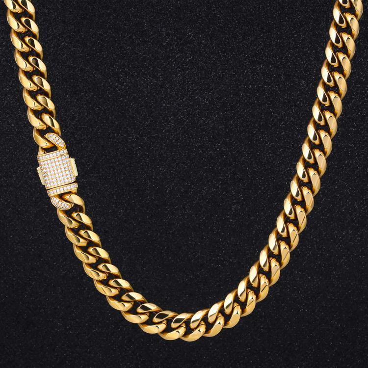 12mm Miami Moissanite Cuban Link Chain