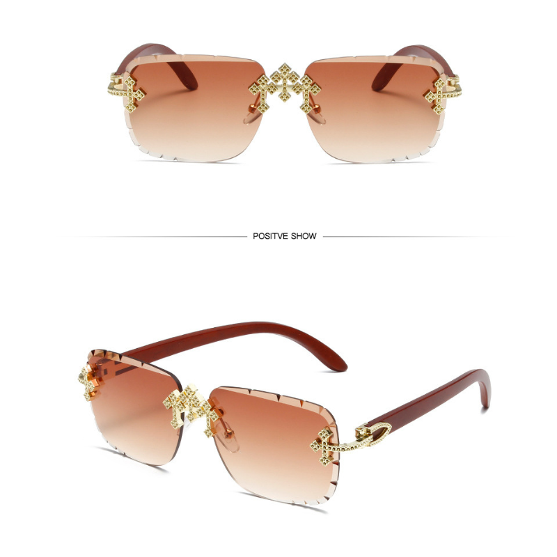 Fashionable Patterned Frameless Sunglasses