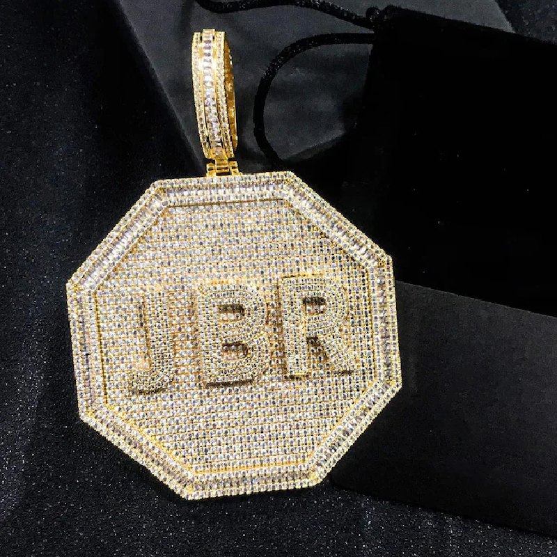 Custom Octagon Name Pendant