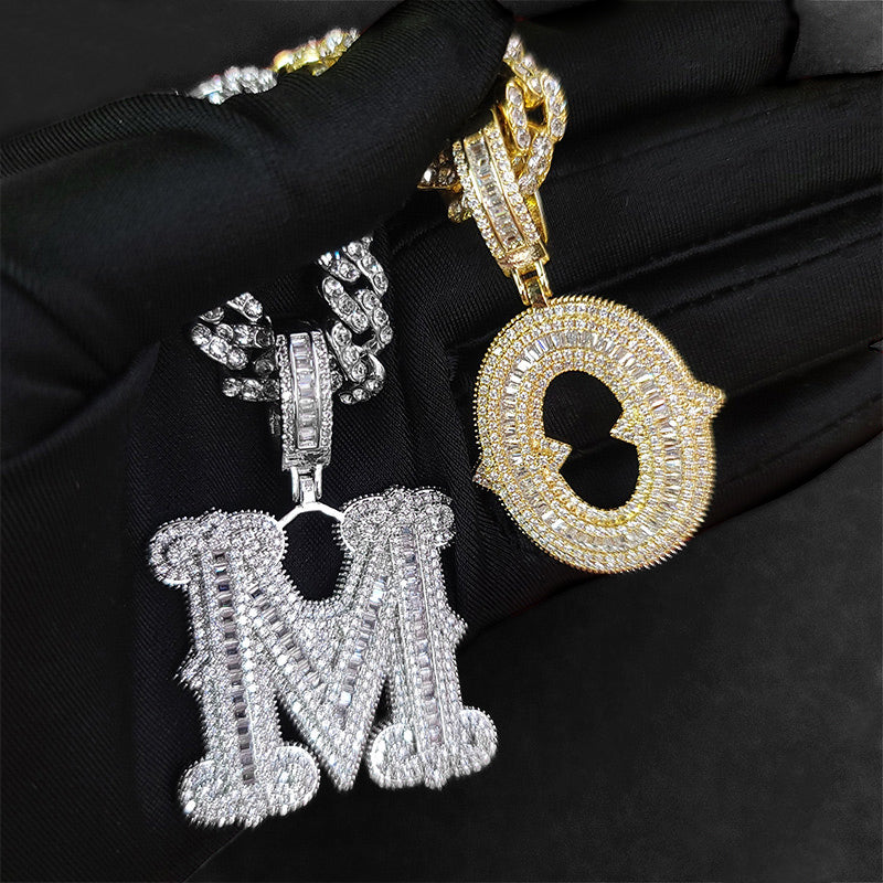 Customized Spiked Rock Candy Letters DIY Splicing Pendant