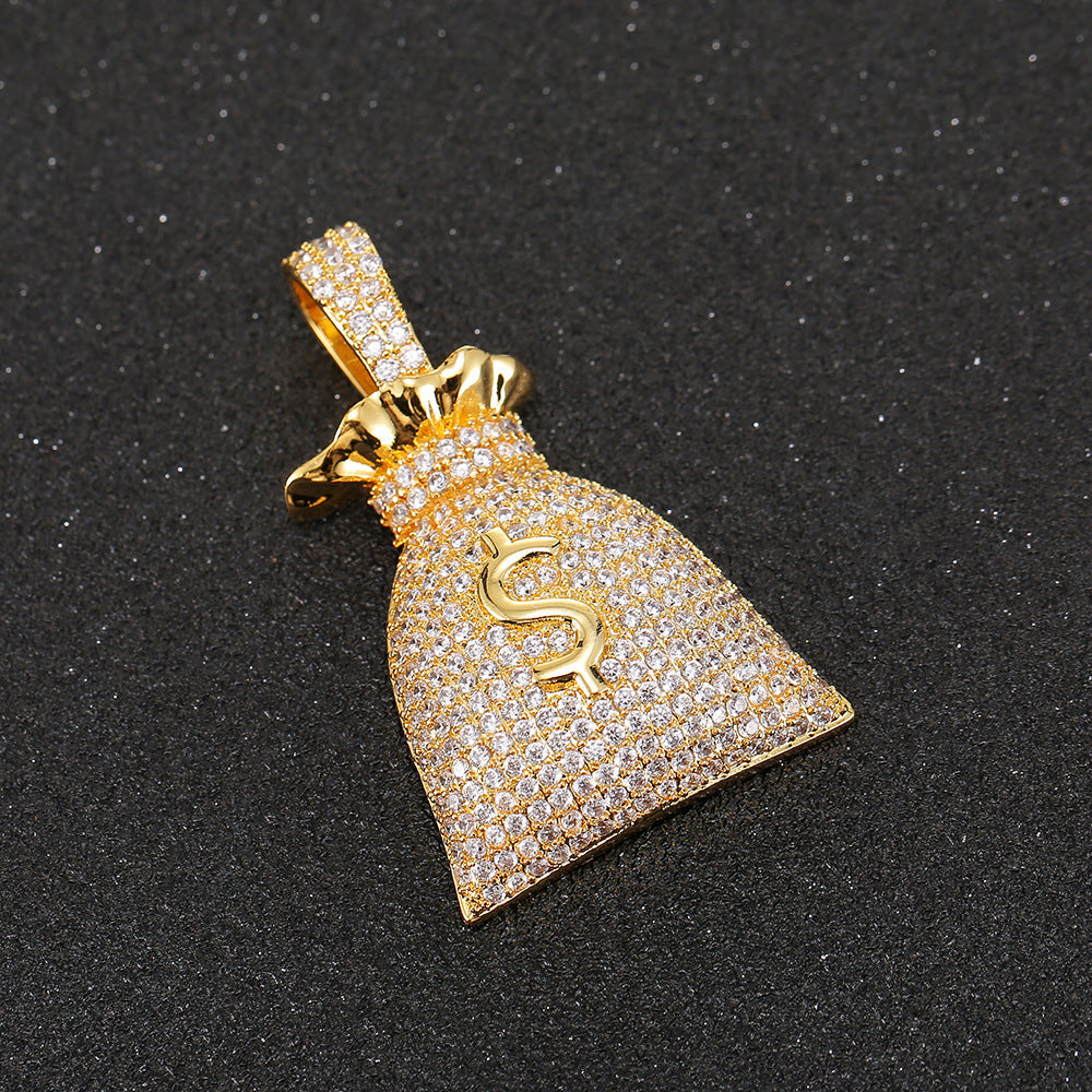 Money Bag Moissanite Pendant