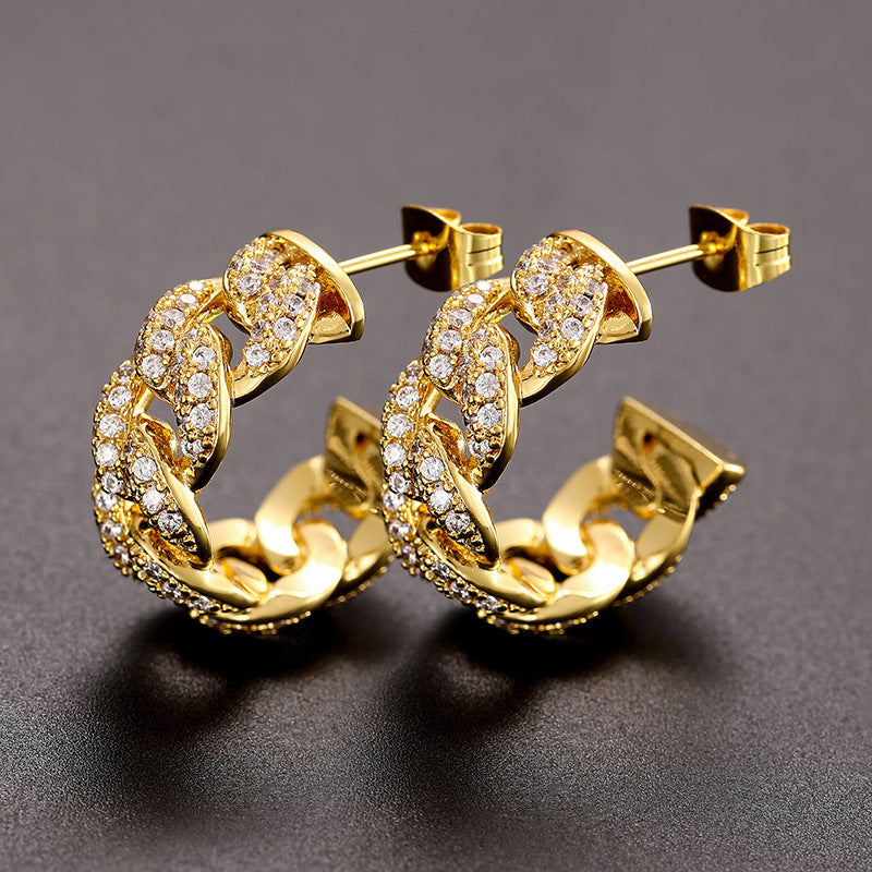 Large Retro Hip-Hop Earrings