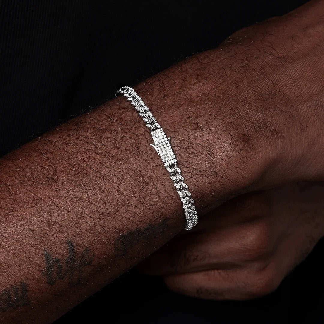 5mm S925 Moissanite Cuban Chain