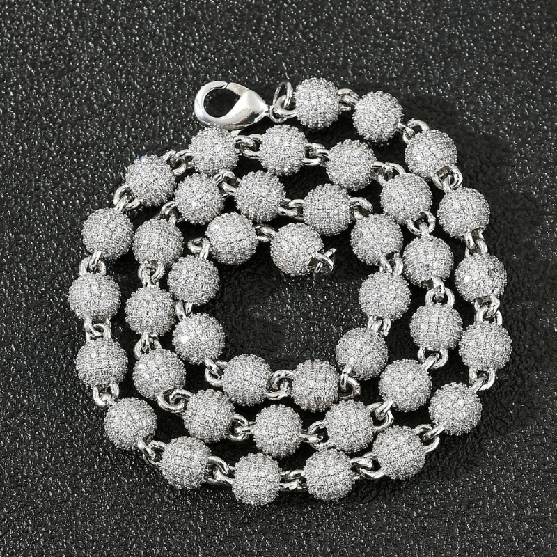 Moissanite Roses Around the Cross Pendant Set