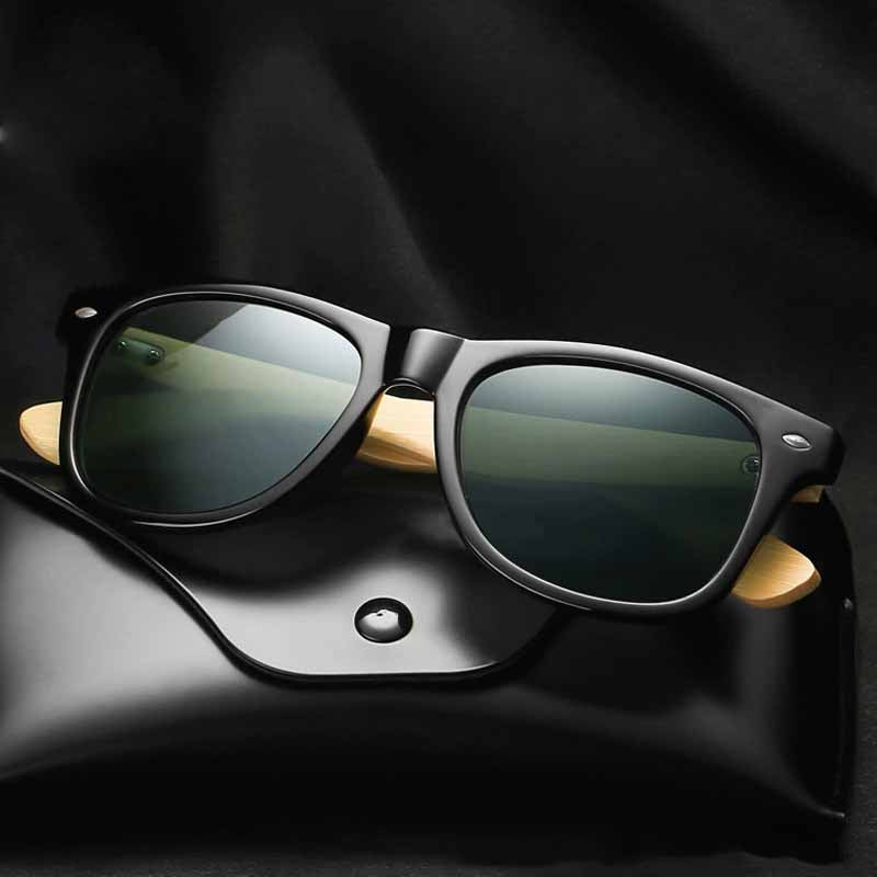 Vintage Bamboo Temples Polarized Sunglasses