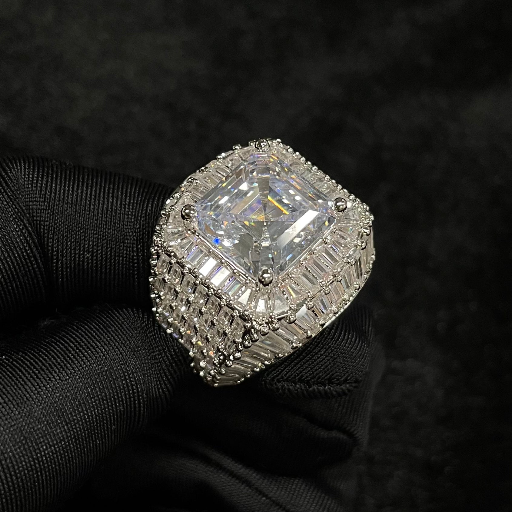Moissanite Layered Diamond Ring